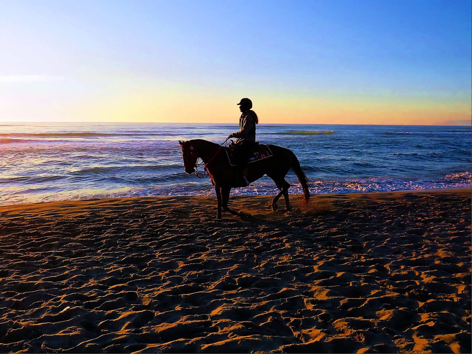Équitation sur la plage — Le Cadre Noir